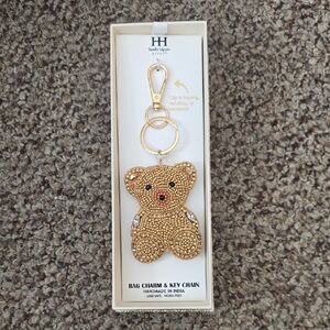 Haute Hippie Gold Teddy Bear Keychain